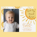 Search for you are my sunshine birthday invitations Watercolor