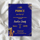 Search for black gold prince baby shower invitations For her