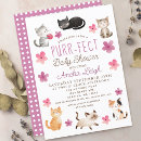 Search for cat baby shower invitations Floral