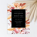 Search for autumn square wedding invitations Black and white
