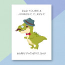 Search for funny dinosaur pun cards For him