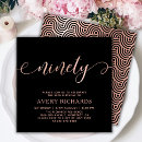 Search for rose gold 90th birthday invitations Ninety