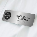 Search for silver name tags Branded