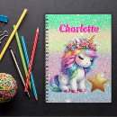 Search for unicorn glitter notebooks Back to school