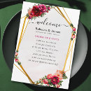 Search for red and gold wedding programmes Modern