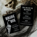 Search for skull hen party invitations Halloween bachelorette