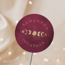 Search for crimson wedding stickers Burgundy