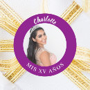 Search for quince años stickers Purple