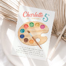 Search for arts and crafts party invitations Watercolor