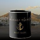 Search for gold anchor mugs Boat