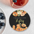 Search for 50th birthday coasters Watercolor