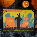 Search for black tombstone invitations Spooky