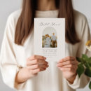 Search for arch bridal shower invitations Black and white