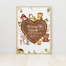 Search for woodland creatures baby shower posters Nature