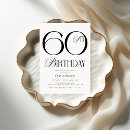 Search for classic 60th birthday invitations Simple