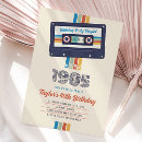 Search for vintage cassette tape invitations Retro