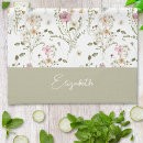 Search for pretty floral tea towels Feminine