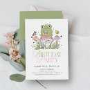Search for frog birthday invitations Girl birthday party