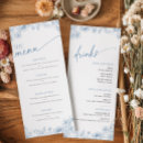 Search for floral wedding menus Blue