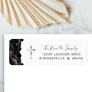 Search for black and silver return address labels Modern