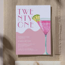 Search for cocktail 21st birthday invitations Trendy stylish