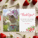 Search for strawberry thank you cards Baby girl
