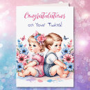 Search for twin boys congratulations cards New parents