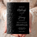 Search for faux silver wedding invitations Elegant