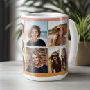 Search for gold and coral mugs Modern
