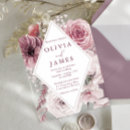 Search for mauve square invitations Boho