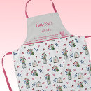 Search for heart pattern aprons Watercolor
