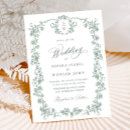 Search for vintage victorian wedding invitations Toile de jouy