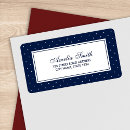 Search for blue polka dots return address labels Pattern