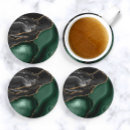 Search for agate coasters Emerald green