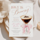 Search for love is brewing invitations Bridal brunch