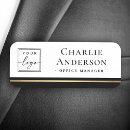 Search for elegant name tags Executive staff professional tag