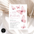 Search for pink butterfly baby shower invitations Modern