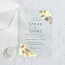 Search for gold acrylic wedding invitations Modern