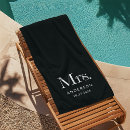 Search for mr and mrs beach towels Bride