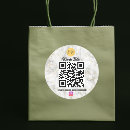 Search for white marble stickers Qr code