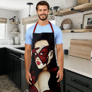 Search for butterfly red aprons Black