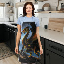 Search for gold dragon aprons Black