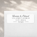 Search for bride return address labels Bride and groom
