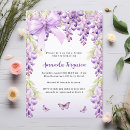 Search for purple butterfly bridal shower invitations Lavender