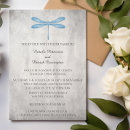 Search for dragonflies wedding invitations Blue