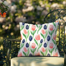 Search for pink and navy floral cushions Watercolor