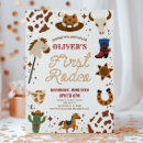 Search for my rodeo 1st birthday invitations For kids