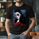 Search for skulls and roses tshirts Sugar skull