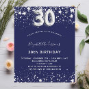 Search for silver 30th birthday invitations Glam glamourous