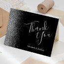 Search for black silver thank you cards Calligraphy